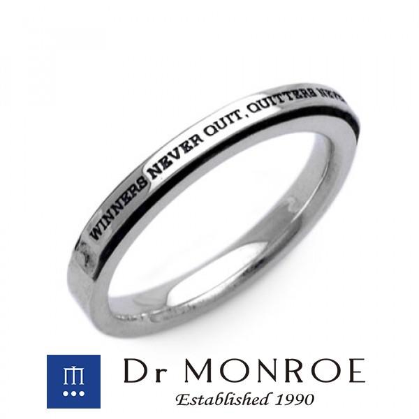 ドクターモンロー リング メンズ レディース ブランド 指輪 シルバー メッセージナローリング 英語 英字 英文 Dr MONROE 人気