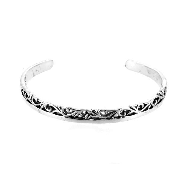 シルバー925 唐草　アラベスク　バングル ブレスレット　silver925 Amazon | シルバー925 唐草バングル アラベスク ブレスレット