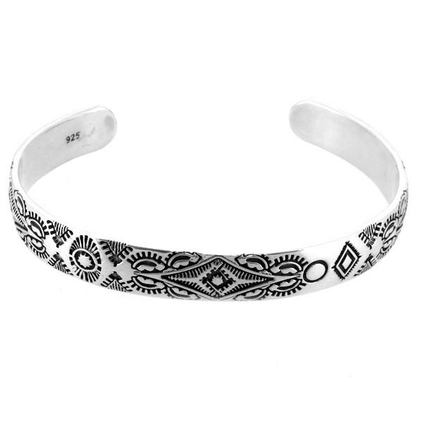 トライバル バングル ネイティブ 炎 タトゥー パターン ブレスレット