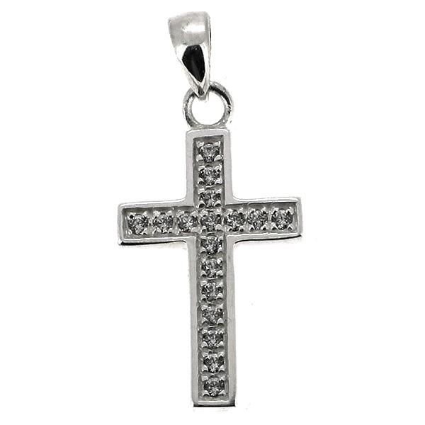 クロス ペンダントトップ(チェーンなし) WCZ シンプル ジルコニア