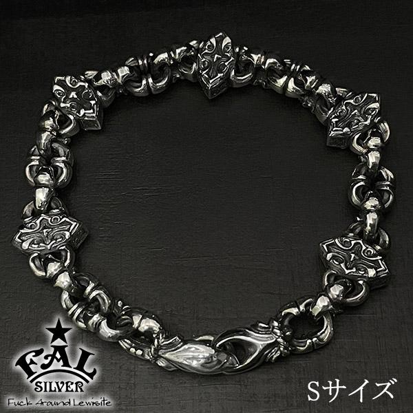 F.A.L アンダーテイカー バーティカル ブレスレット S シルバー メンズ