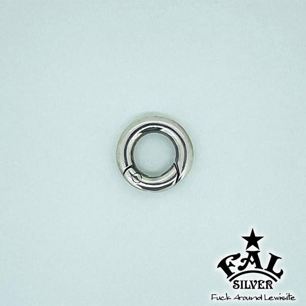 sv925カラビナ　F.A.L キーホルダー F.A.L スナップ オープンフック 丸型 直径 14mm スモールサイズ メンズ