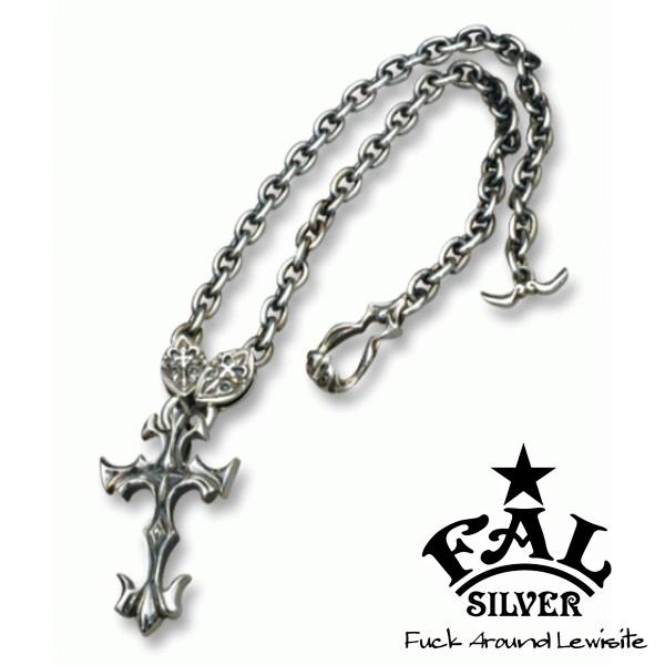 廃盤 F.A.L エフエーエル シルバー Tバー ネックレス チェーン 45cm