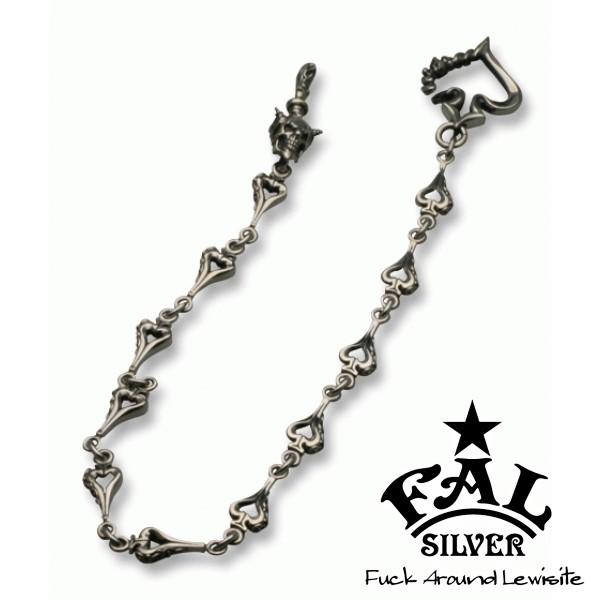 エフエーエル F.A.L FAL シルバー ウォレットチェーン インディビジュアル スペード スカル メンズ FA-WC-0012-60 エフエーエル ウォレットチェーン メンズ ブランド シルバー インディ