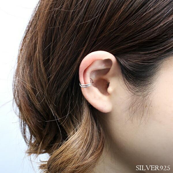 イヤーカフ メンズ レディース クロス 槌目ライン シンプル 1p 片耳 おしゃれ ノンホールピアス イヤークリップ カフス Buyee Buyee Japanese Proxy Service Buy From Japan Bot Online