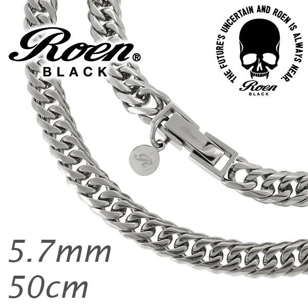 Roen（ロエン） ネックレス メンズ ブランド 6面カットダブル喜平