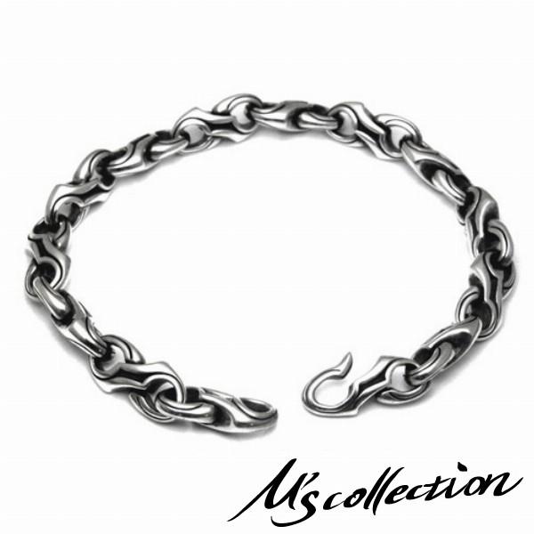 エムズコレクション ブレスレット メンズ ブランド シルバー 細め 燻しライン M S Collection 人気 Frb L 542 新宿銀の蔵 年中無休 一部即日発送 通販 Yahoo ショッピング