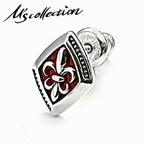 エムズコレクション ピアス メンズ ブランド 片耳 シルバー ユリの紋章 レッド スタッド 1p おしゃれ M S Collection 人気 Frp M 0377red 新宿銀の蔵 年中無休 一部即日発送 通販 Yahoo ショッピング