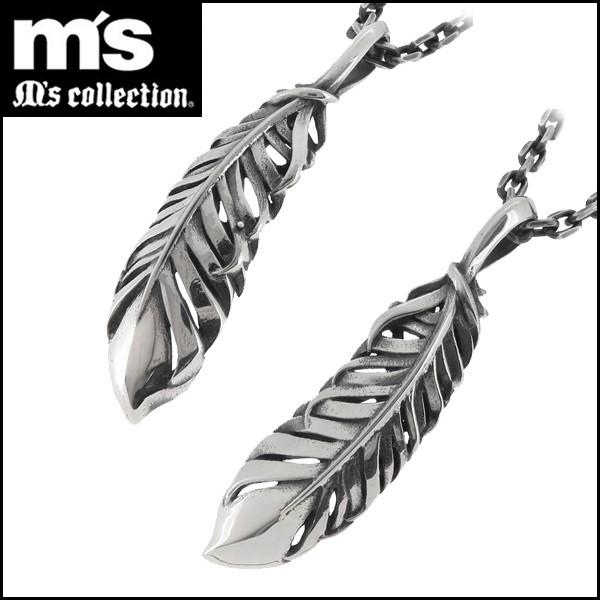 M'S COLLECTION ネックレス メンズ ブランド シルバー 羽根 M'S COLLECTION ネックレス メンズ ブランド シルバー 羽根