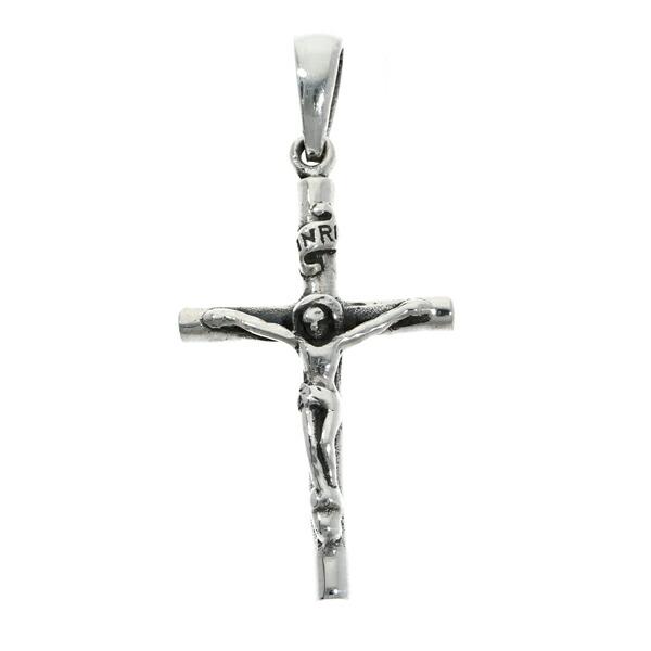 シルバーメッキ 十字架 ネックレス【海外製】チェーンなし