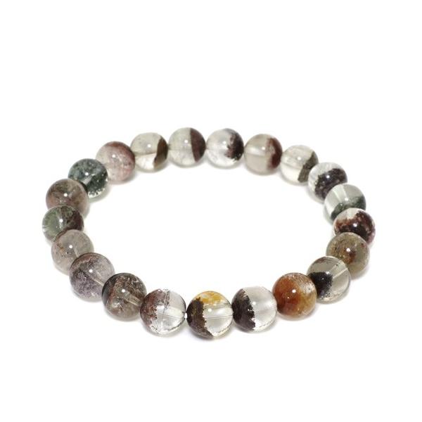 7日まで★激レア★ ガレーナインクォーツ　ブレスレット　⭐️ガレーナ原石プレゼント ガーデンクォーツ ブレスレット 9mm 18cm 天然石 パワーストーン 水晶