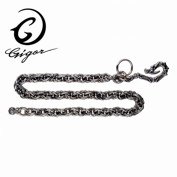 GIGOR（ジゴロウ） ウォレットチェーン メンズ ブランド シルバー アン