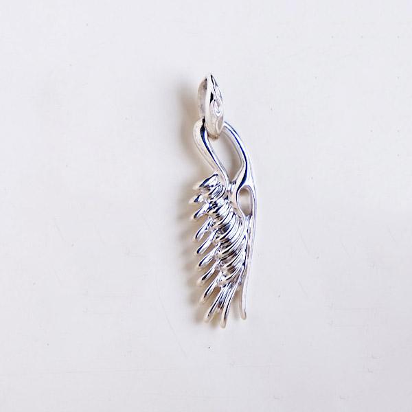 Give Me a Wing ウイング 中 鏡面 ペンダントトップ チェーンなし