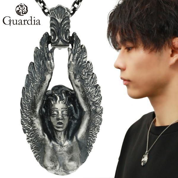 Guardia セイレーン ギリシア神話 シルバー925 ペンダントトップ メンズ レディース ネックレス 女性像 モンスター 怪物 シーレーン シレーヌ