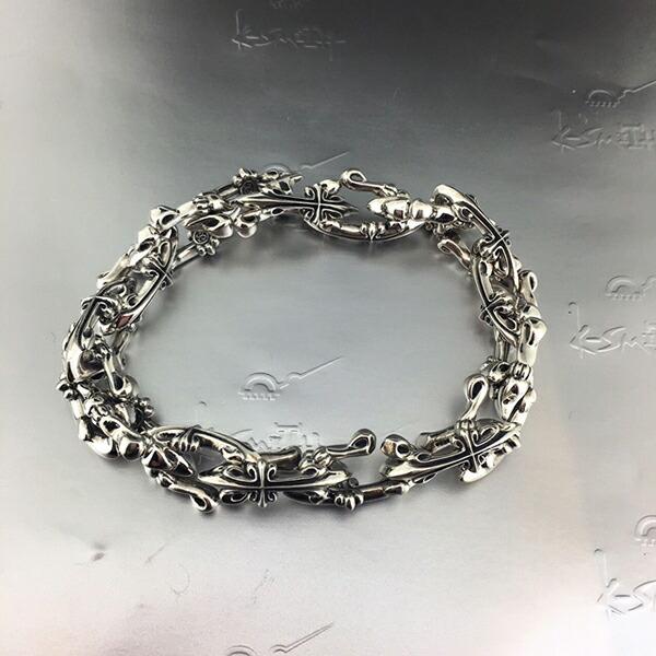 K-SMITH クロス ブレスレット 17PC 22.5cm シルバーアクセサリー