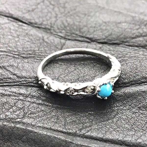 K-SMITH 選べる 2種類 ストーン シルバーリング 7〜15号 シルバー  