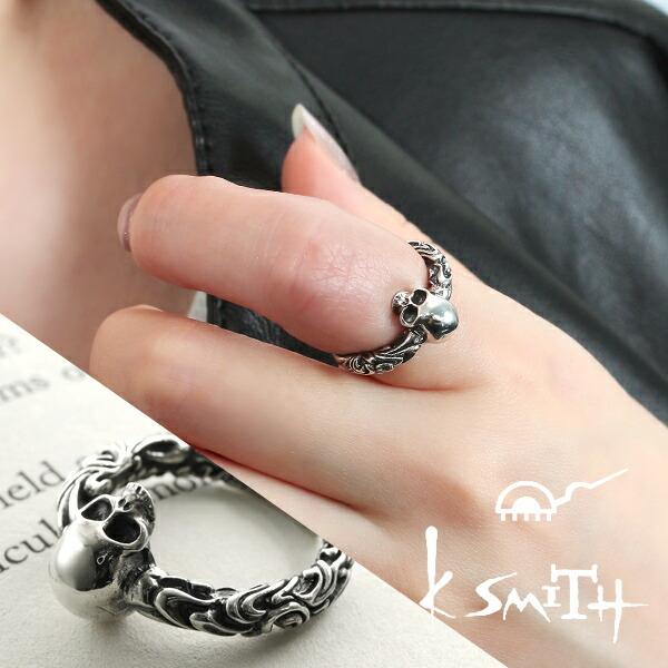 K-SMITH ゴシック スカル リング 1〜15号 シルバーアクセサリー 