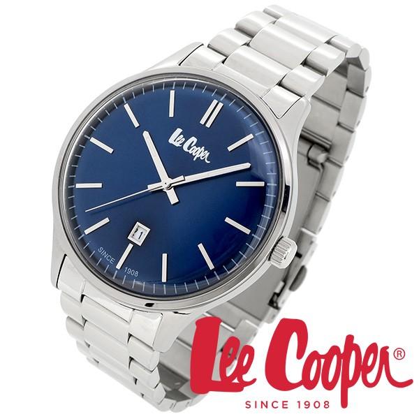 Lee Cooper リークーパー 腕時計 メンズ ブランド ステンレスベルト ネイビー LC06292.390 時計 Lee Cooper  リークーパー