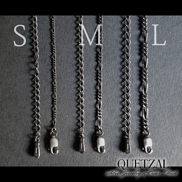 Quetzal アジャスターフィガロチェーン オールシルバーver. チェーン