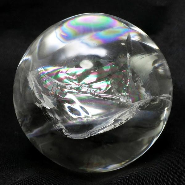 天然水晶玉 最高級 天然 虹入り水晶 丸玉 約46mm 天然石
