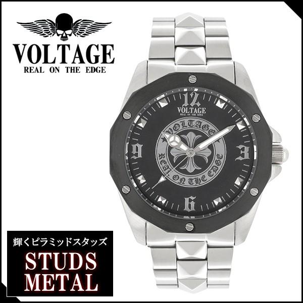 腕時計 メンズ ブランド スタッズメタル ゴシッククロス メタルバンド