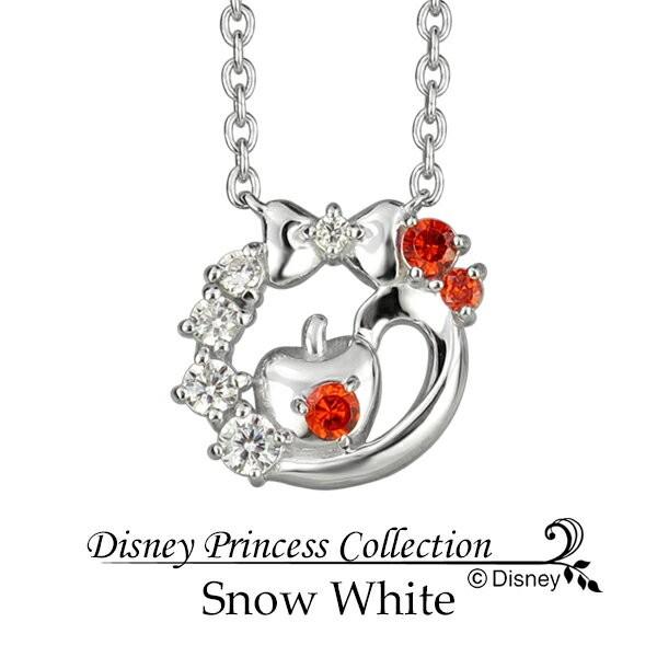 Disney（ディズニー） ネックレス 白雪姫 りんご リボン プリンセス 