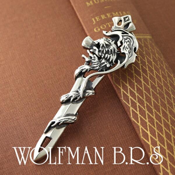 Wolfman B.R.S./ダークナイツウルフペンダント、シルバー925 WOLFMAN B.R.S ウルフマン BRS ダークナイツウルフ ペンダントトップ