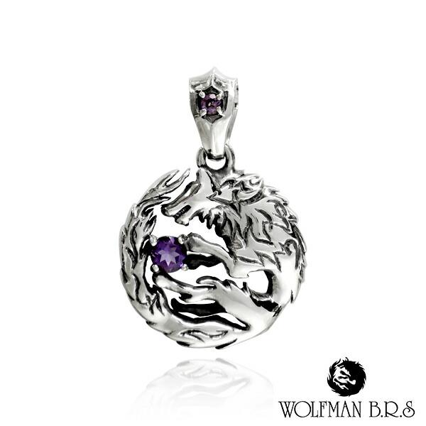 WOLFMAN B.R.S ウルフマンBRS ペンダントトップ ムーン ウルフ