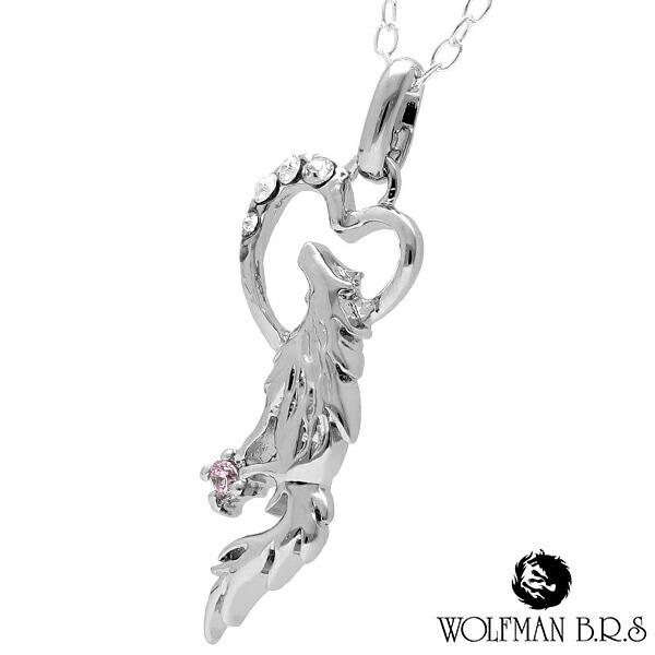 WOLFMAN B.R.S（ウルフマンBRS） ネックレス ウルフハート ハート