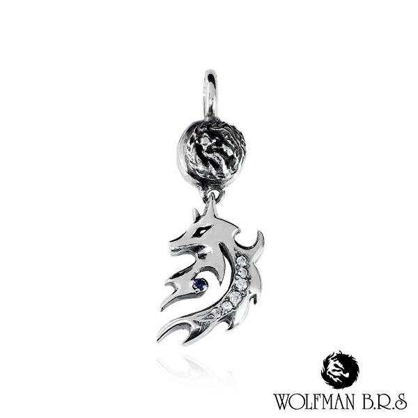 WOLFMAN B.R.S ネックレストップ WOLFMAN B.R.S（ウルフマンBRS） ペンダントトップ シンボリックウルフ