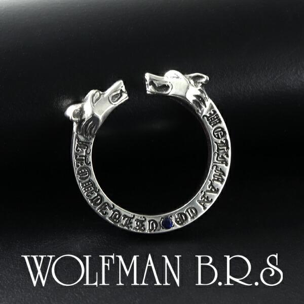 WOLFMAN B.R.S ウルフマン BRS ダブルヘッド ウルフ リング 7