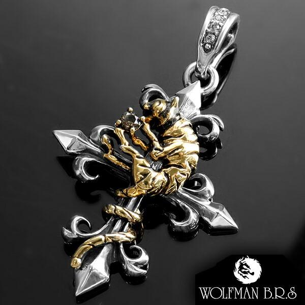 WOLFMAN B.R.S タイガーヘッド シルバー925 トップ