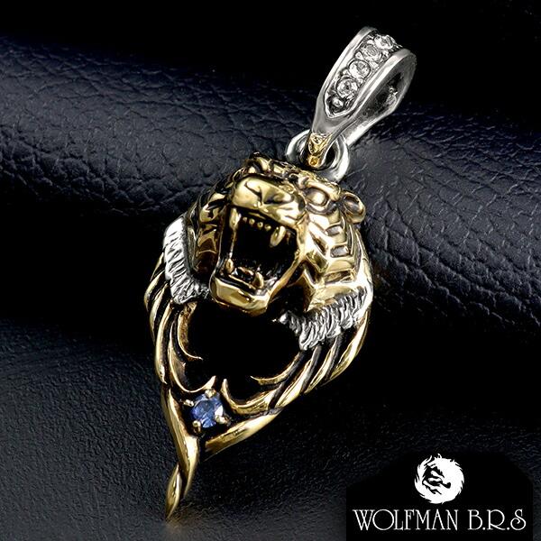 WOLFMAN B.R.S タイガーヘッド シルバー925 トップ WOLFMAN B.R.S タイガーヘッド シルバー925 トップ