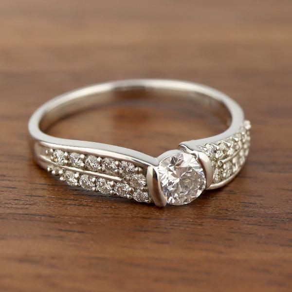 PT900 0.55ct ダイヤモンド リング 指輪 プラチナ ブライダル