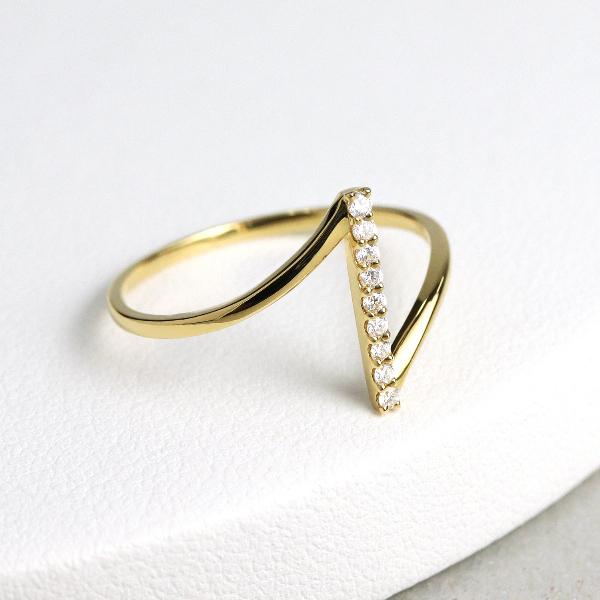 K18 ダイヤモンド ライン リング 9〜14号 18金 18k ゴールド 指輪