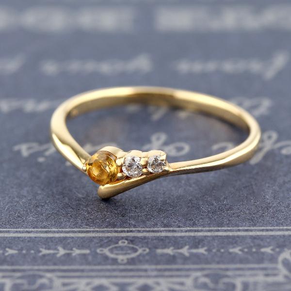18k リングシトリン？ゴールド11号