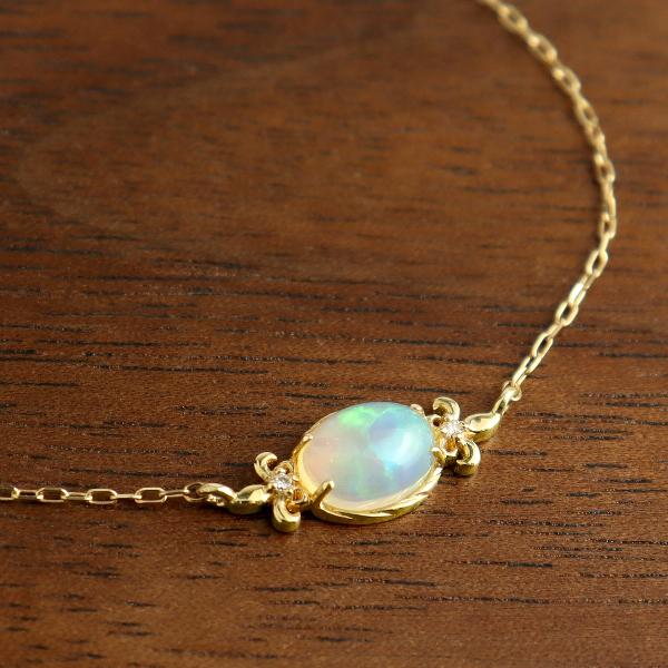 K18 オーストラリア産 オパール ネックレス 18金 18k ゴールド K18 オーストラリア産 オパール ネックレス 18金 18k ゴールド