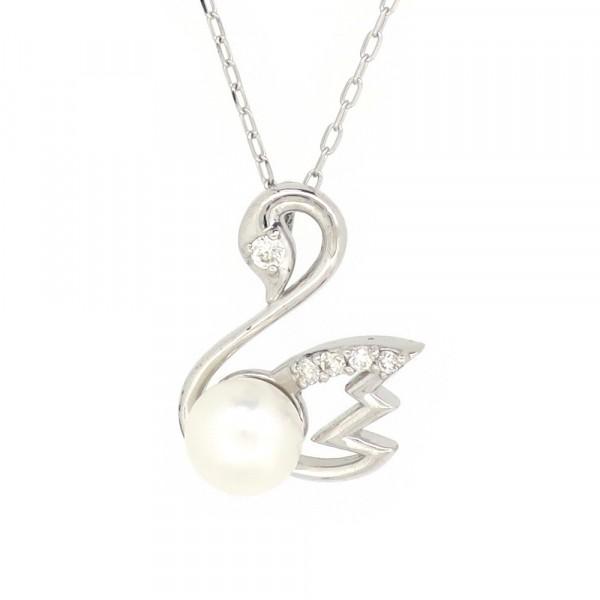 透かし ゴールドネックレス チェーン付きペンダント 白鳥 スワン 18金 ホワイトゴールド ダイヤモンド ダイアモンド X Flc 66 7916 新宿銀の蔵 年中無休 一部即日発送 通販 Yahoo ショッピング