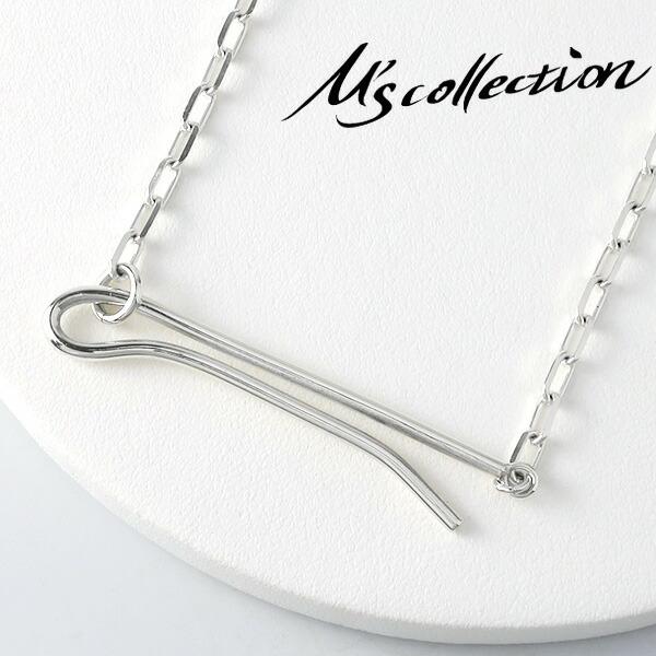 M's collection エムズコレクション ラインシェイプ ネックレス