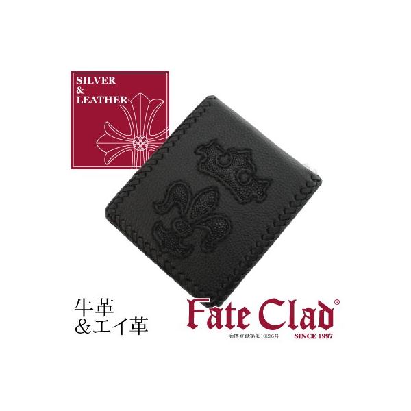 Fate Clad】メンズ財布 本革 カウ＆スティングレイ レザーウォレット 