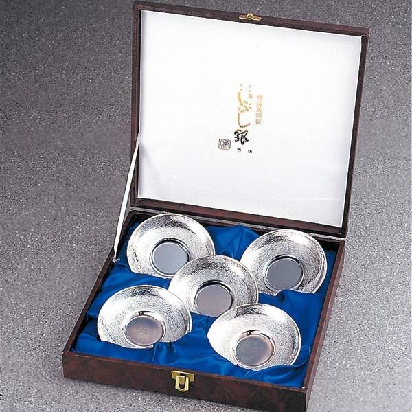 日本製 一守堂 いぶし銀 茶托セット早川器物/ 母の日 is : 一守堂 
