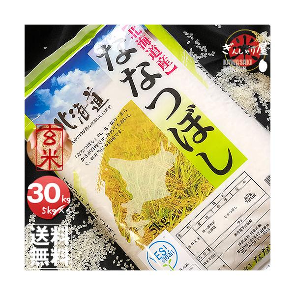 米 30kg 5kg×6袋セット お米 玄米 ＹＥＳクリーン ななつぼし 北海道産 玄米 白米 分づき米 令和5年産 送料無料
