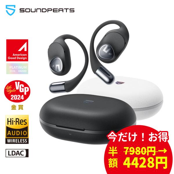SOUNDPEATS 「まもなく終了半額セール中」 VGP2024金賞 オープン