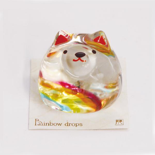 虹の彩色がキラキラと輝くクリスタルのワンちゃんとうさぎちゃん。ガラスの透明感と虹色の優しい色合い。通常のオブジェとしてもとても可愛くメモリアルオブジェとして飾っていただくとお祈りの場を明るくしてくれます。size　いぬ　約 幅4.5×奥行4...