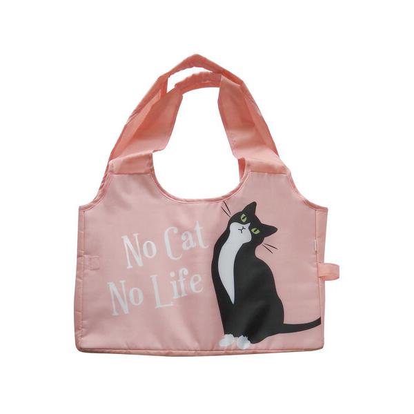 いつものお買いものをスムーズに。レジかごにそのまま入れられるエコバッグ♪ハチワレのレジかごバッグ!!ねこちゃん好きの方へのプレゼントにも♪・レジかごにピッタリ設計・保冷保温に最適な内側アルミ蒸着・折りたたんでコンパクトにSize：約W42×...