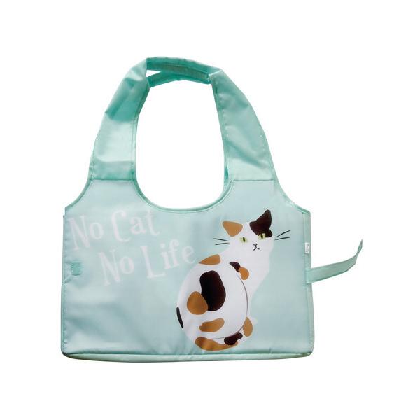 いつものお買いものをスムーズに。レジかごにそのまま入れられるエコバッグ♪ミケのレジかごバッグ!!ねこちゃん好きの方へのプレゼントにも♪・レジかごにピッタリ設計・保冷保温に最適な内側アルミ蒸着・折りたたんでコンパクトにSize：約W42×D2...