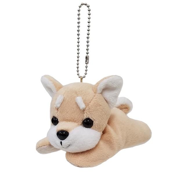ミニサイズのぬいぐるみボールチェーン付 プレミアムミニパピー 柴犬