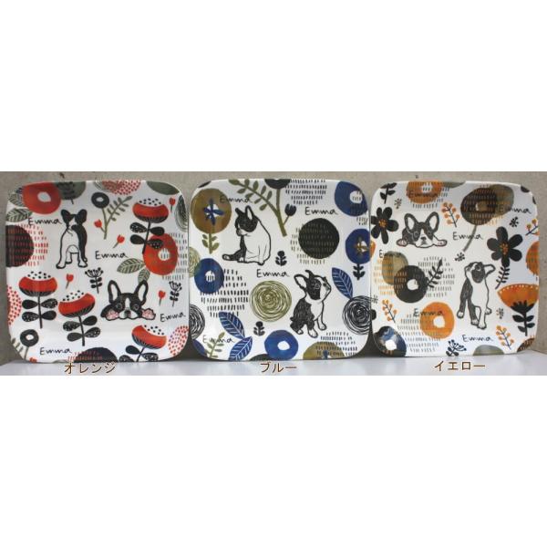 可愛いフレブル柄のプレート！アウトドアにも気軽にもっていきたい、程よいサイズのプレートです♪自分使いでも。　 わんちゃんの大好きな方へのプレゼントでも。Size：14×14×高さ2cm 素材：メラミン樹脂(耐冷温度-20℃　耐熱温度120℃...