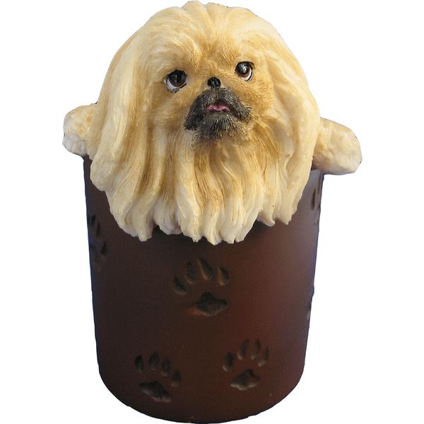 在庫限り フィギュア ペンスタンド ペキニーズ 犬雑貨・犬グッズ・輸入