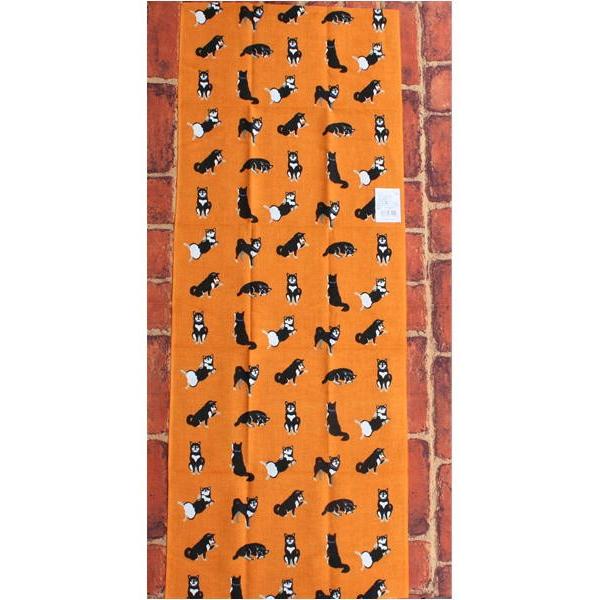 手ぬぐい くろやなぎさん オレンジ 犬雑貨 犬グッズ 柴犬 黒柴 Fw 232 112 O 犬雑貨専門店 銀屋 通販 Yahoo ショッピング